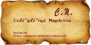 Czégényi Magdolna névjegykártya